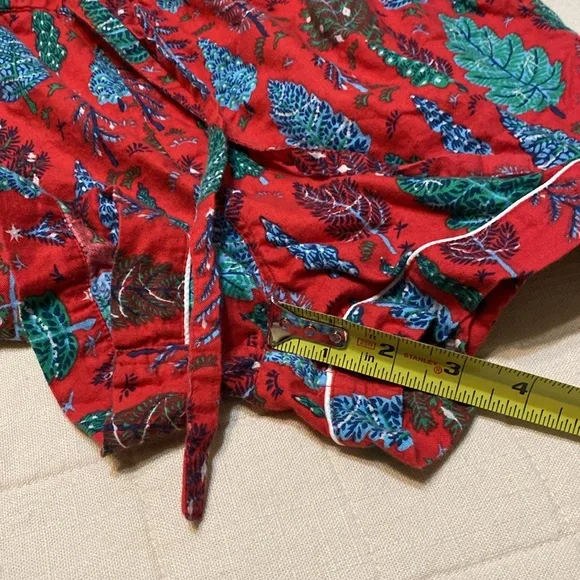 Printfresh Red and Green Leaf Pajama Set - Picture 16 of 16